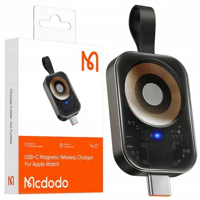 MCDODO USB-C WATCH INDUKCIJSKI POLNILEC ZA APPLE WATCH 5 6 SE 7 8 9 ULTRA