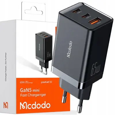 MCDODO HITRI POLNILEC NAPAJALNIK CUBE 3X USB-C PD USB-A GAN 67W