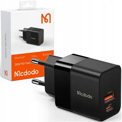 MCDODO HITRI POLNILEC ZA IPHONE USB TIPA C 2X USB USB-C PD 20W