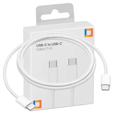 CO2 POLNILEC USB-C KABEL ZA HITRO POLNJENJE USB TIPA C ZA IPHONE 15 16 1M BELA
