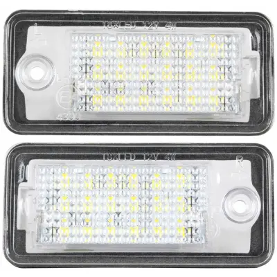 KOMPLET LUČI LED ZA OSVETLITEV REGISTRSKE TABLICE, AUTOTUNE, ZA AUDI, A3 8P, S3, A4 S4 B6, A4 B7, A6 C6 4F, S6, A8 S8 D3, Q7
