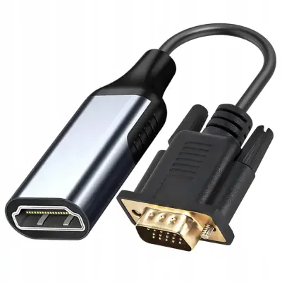 CO2 VGA V HDMI ADAPTER KABELSKI PRETVORNIK FULL HD 1080P 60HZ