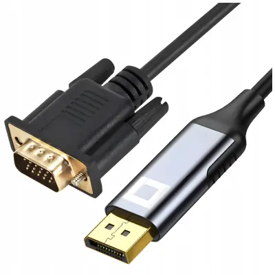 CO2 KABEL DISPLAYPORT VGA ADAPTER PRETVORNIK FULL HD 60HZ 2M