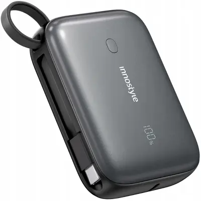 INNOSTYLE POWERGO MINI POWERBANK 10000MAH 3X USB USB-C 22,5W S KABLOM USB-C