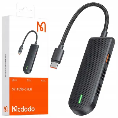 MCDODO ADAPTER HUB USB-C RAZDELILNIK RAZDELILNIK 3X USB SD/TF