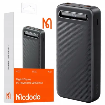 MCDODO POWERBANK 20000MAH Z ZASLONOM 2X USB USB-C 2A 10W + USB-C KABEL