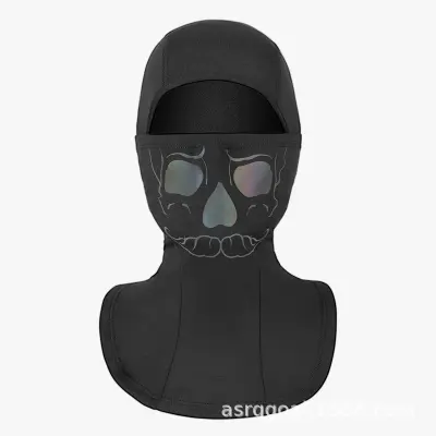 Motoristična podkapa, podloga za čelado - Vetrotesna obrazna maska, trak za vrat