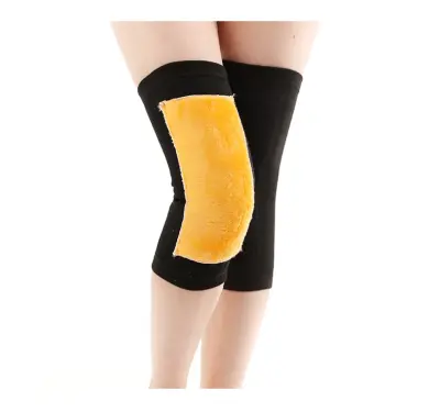 Zimska opora za kolena, kolena, toplejši rokavi, debeli elastični kolenčniki  L