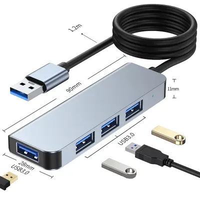 Visokohitrostno vozlišče USB 3.0 s 4 vrati - elegantno in učinkovito