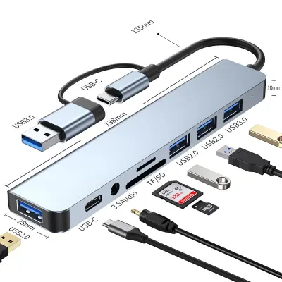 8-v-1 adapter tipa C za prenosnike - model 2218TU