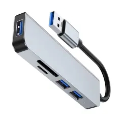 USB-C zvezdišče s čitalnikom SD in TF kartic - 3.0+2.0x2 vrata - Model 2103U