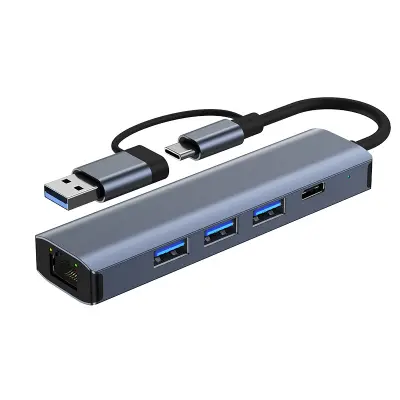Večfunkcijska priklopna postaja 5 v 1 z gigabitnim ethernetnim priključkom