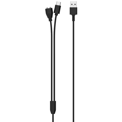 UgBow polnilni kabel za ovratnico za šolanje psov Black