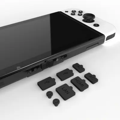 Komplet silikonskih zamaškov za prah za Nintendo Switch OLED