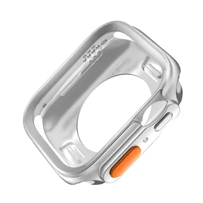 Mat rožnato zlato ohišje za uro Apple Watch Silver 45 mm