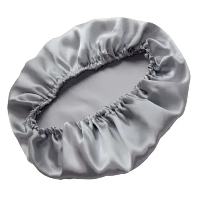 Svilena spalna kapa za dolge lase - Zračna svilena kapa za lase Grey