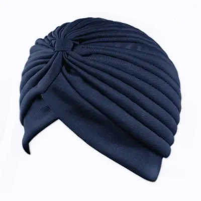 Kemo pokrývka hlavy, mäkká čiapka pre pacientov s rakovinou NavyBlue