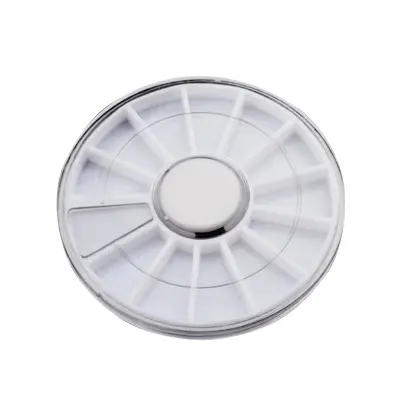 Bela škatla za shranjevanje okrasnih kamnov za nohte