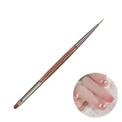 Rjavi čopič za gradiente za nohte za akril in gel   Model 9