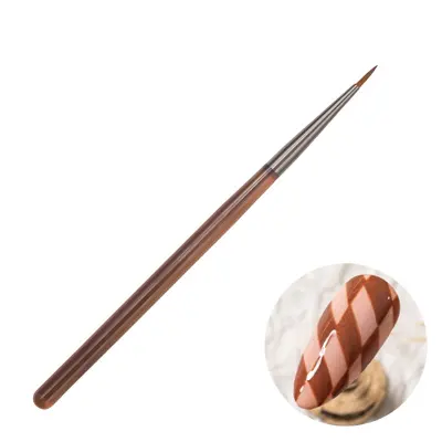 Rjavi čopič za gradiente za nohte za akril in gel   Model 6