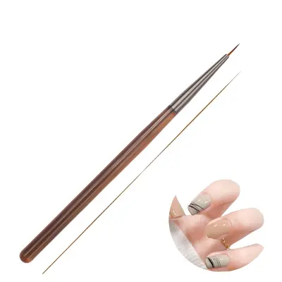Rjavi čopič za gradiente za nohte za akril in gel   Model 8