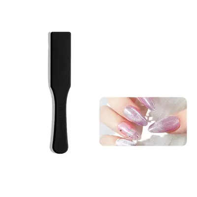 Magnetno pero za nohte s silikonskim ohišjem Black