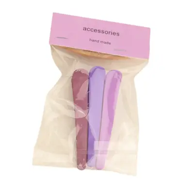 Paket 3 sponk za lase, sponke za oblikovanje las brez upogibanja Purple