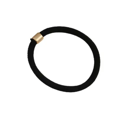 Paket 10 preprostih, zelo elastičnih gumic za lase Black