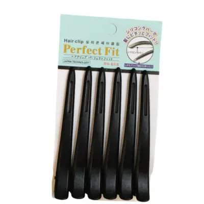 6 kosov sponke za lase brez zvijanja Black