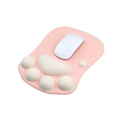 Podloga za miško v obliki mačje šape za udobno igranje iger in delo Pink