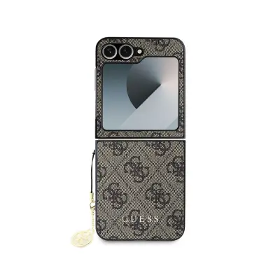 Guess, Ohišje za Samsung Galaxy Z Flip 6 Edition 4G z obeskom, Siva