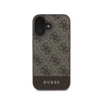 Guess, Ohišje za Apple iPhone 16 Edition 4G Stripe Ultra-Chic, Rjava