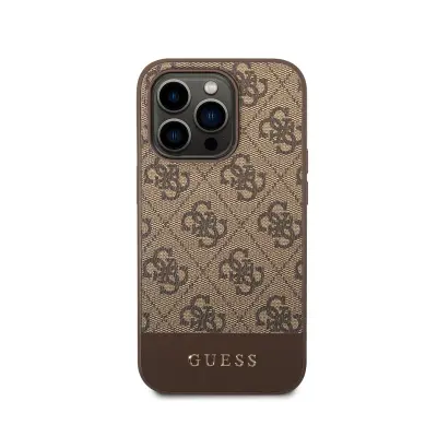 Guess, Ohišje za Apple iPhone 14 Pro Edition 4G Stripe Ultra-Chic, Rjava