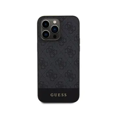 Guess, Ohišje za Apple iPhone 15 Pro Compatible MagSafe Edition 4G Stripe Ultra-Chic, ?rna