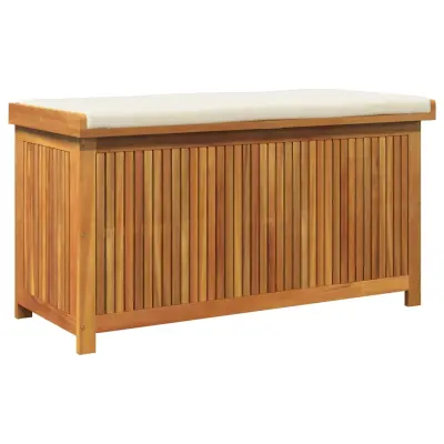 vidaXL Zunanja škatla za blazine 113x50x60,5 cm trden les jelke