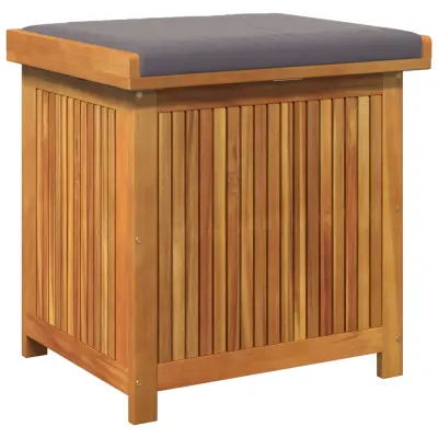 vidaXL Zunanja škatla za blazine 60x50x61 cm trden akacijev les
