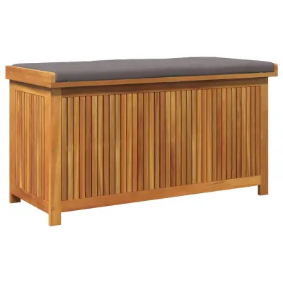 vidaXL Zunanja škatla za blazine 113x50x60,5 cm trden les jelke