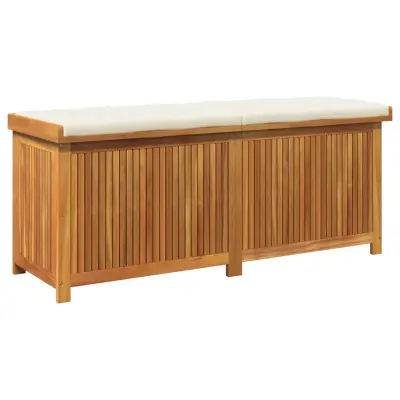 vidaXL Zunanja škatla za blazine 150x50x60,5 cm trden les jelke