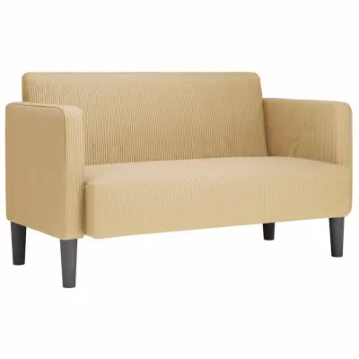 vidaXL Loveseat kavč svetlo zelena siva 109 cm velur tkanina