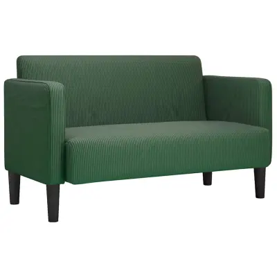 vidaXL Loveseat kavč džungelsko zelena 109 cm velur tkanina