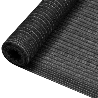 The Living Store Zaščitna mreža antracitna 1,5x10 m HDPE 195 g/m² - Mreža Za Zasebnost
