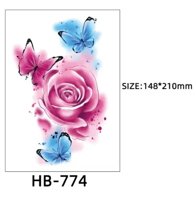 Paket 6 listov začasnih tetovaž   E