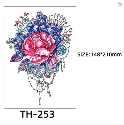 Paket 6 listov začasnih tetovaž   F