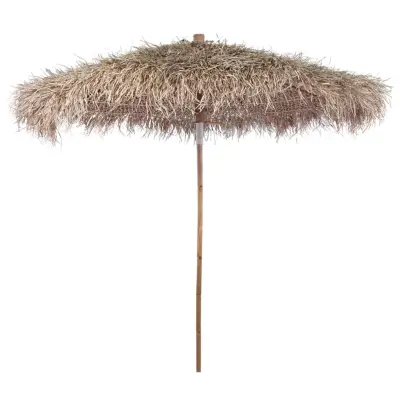The Living Store Senčnik iz bambusa s streho iz listov bananovca 210 cm - Senčnik