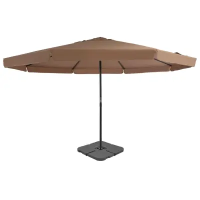 The Living Store Zunanji senčnik s prenosnim podstavkom taupe - Senčnik