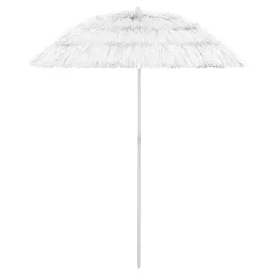 The Living Store Senčnik za na plažo Hawaii bel 180 cm - Senčnik Za Na Plažo Hawaii