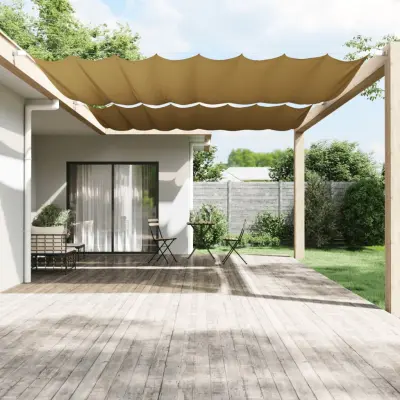 The Living Store Vertikalna markiza bež 300x360 cm tkanina oxford - Vertikalna Markiza