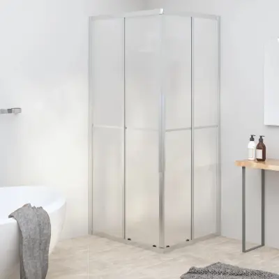 The Living Store Tuš kabina mlečno steklo ESG 90x70x180 cm - Tuš Kabina