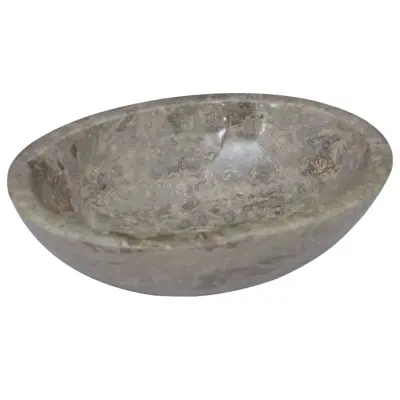 The Living Store Umivalnik siv 53x40x15 cm marmor - Umivalnik