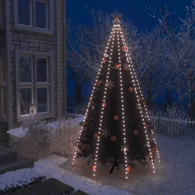 The Living Store Lučke za novoletno jelko 400 LED lučk 400 cm - Lučka Za Drevo